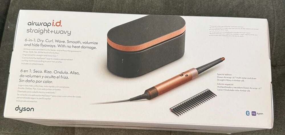 Dyson Airwrap Multi Styler for Curly+Coily Hair Amber Silk 600114-01 - NIB